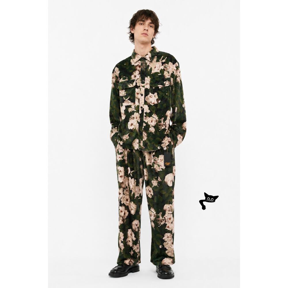 NWT Drew House Men's L 34 Iceberg Roses Velvet Set - Picture 8 of 16